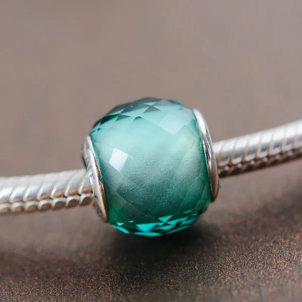 925 пробы серебряные ювелирные изделия маленькие граненое муранское стеклянные