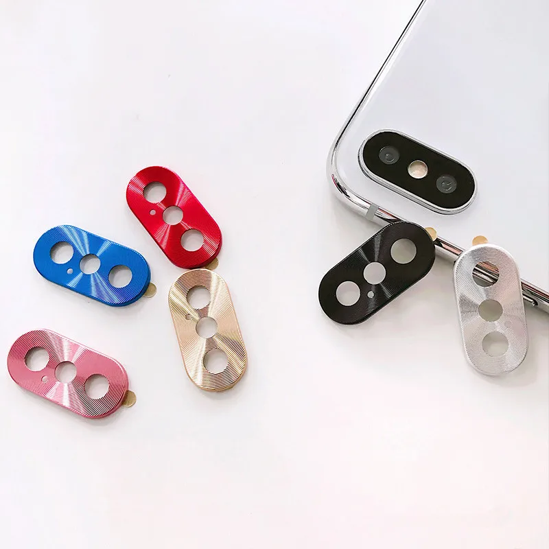 Роскошное защитное кольцо для объектива камеры с алюминиевым покрытием iPhone X XR XS