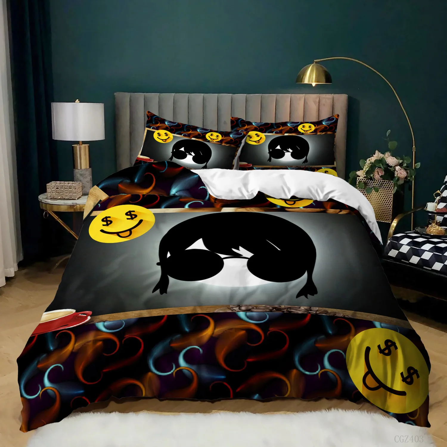 Kids Catoon Bedding Set Cute Duvet Cover Set Teens Boys Comforter Quilt Cover&Pillowcase for Bedroom Decor Housse De Couette images - 6