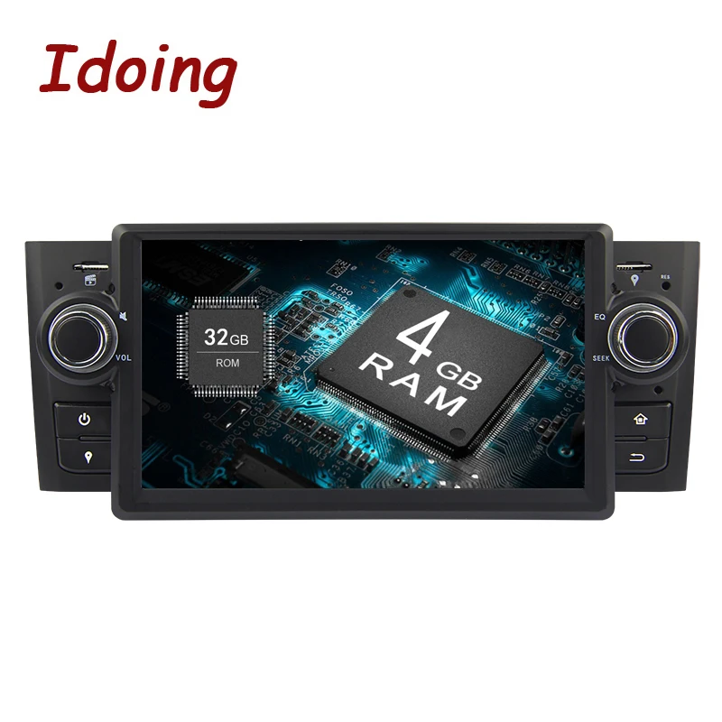 Idoing Руль 7 &quot1Din Android 9 0 Автомобильный видео GPS плеер для Fiat Linea Мультимедиа