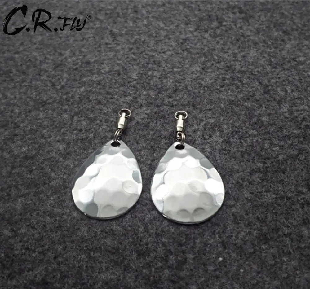 

10pcs Spin Parts Nickel Plating Steel Colorado Spinner Buzz Blades Finish For Spinner baits Fishing Lure Making Parts Component