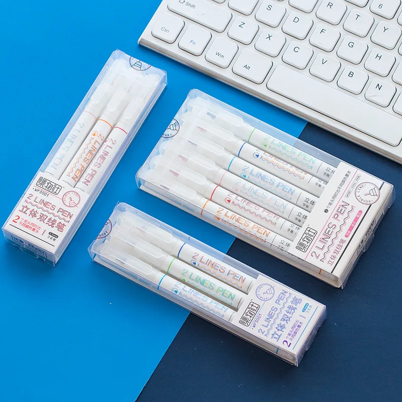 1 шт. одноцветная двойная ручка креативный маркер дневник записная книжка