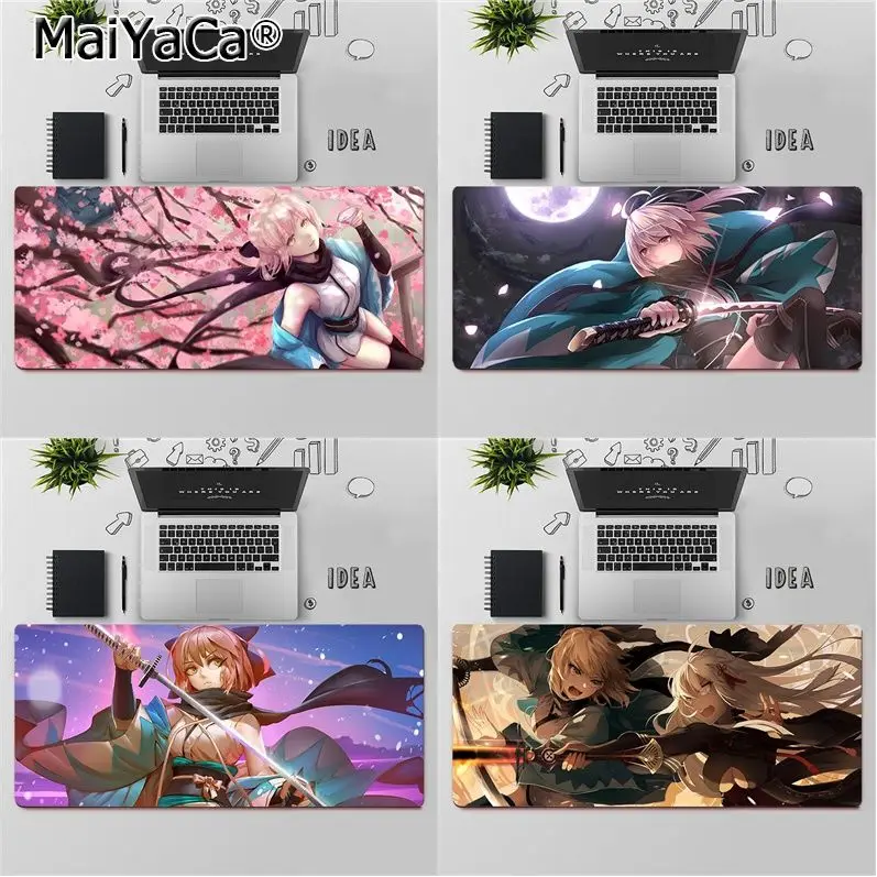 

MaiYaCa KOHA-ACE EX Okita Souji Gaming Player desk laptop Rubber Mouse Mat Free Shipping Large Mouse Pad Keyboards Mat