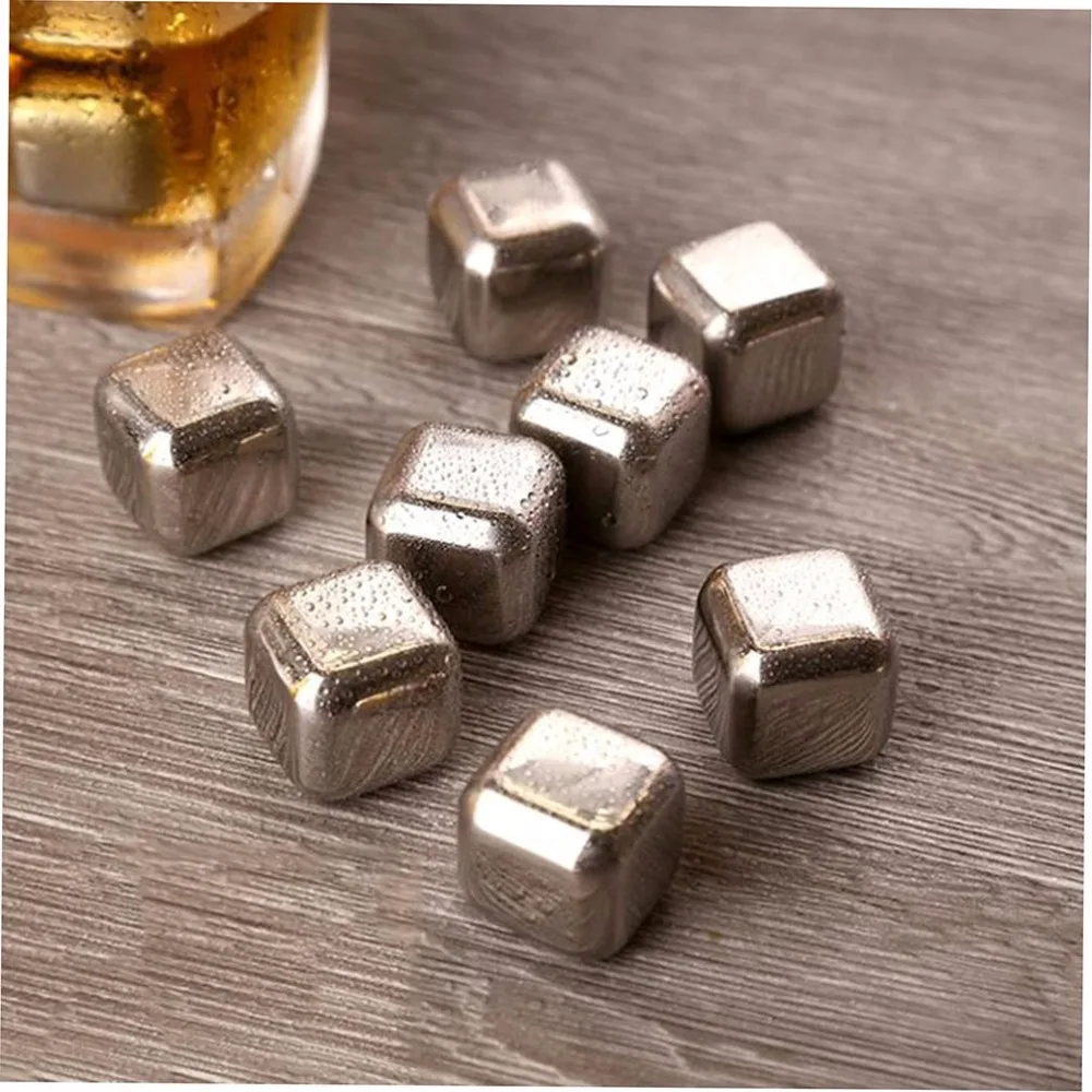 PREUP, 1 шт./лот, кубик виски, камни, 27 мм, 304 нержавеющая сталь, с зажимом, рок, вино, вкус пива, лед, камень, бар, Прямая поставка