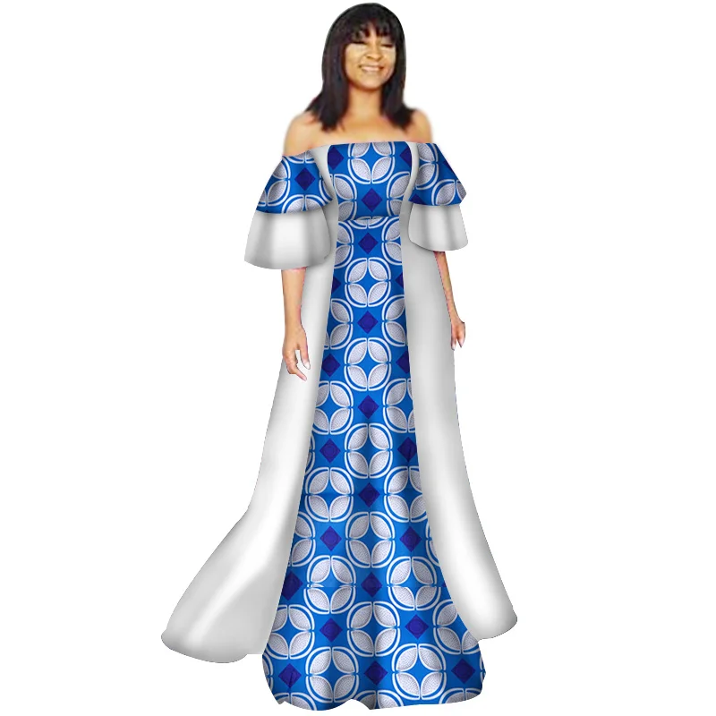 Новинка 2018 длинные платья с Африканским принтом для женщин богатые лоскутные Bazin