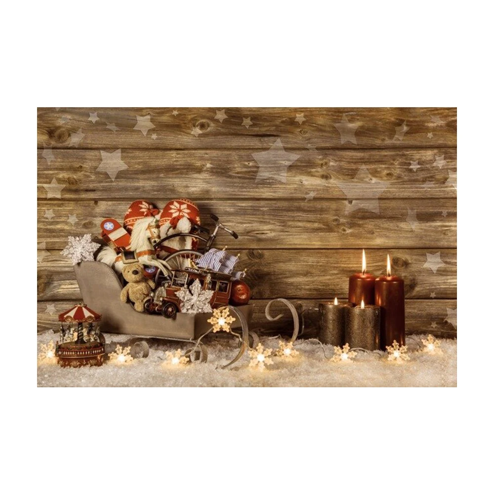 

Seekpro Backdrop for photography Merry Christmas Snow Forest Birthday Party Background Decorations Baby Shower Banner Backdrop