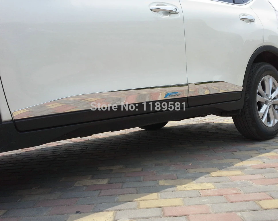 Для Nissan X-Trail Rogue 2014 2015 2016 ABS хромированный автомобильный декор боковая дверь