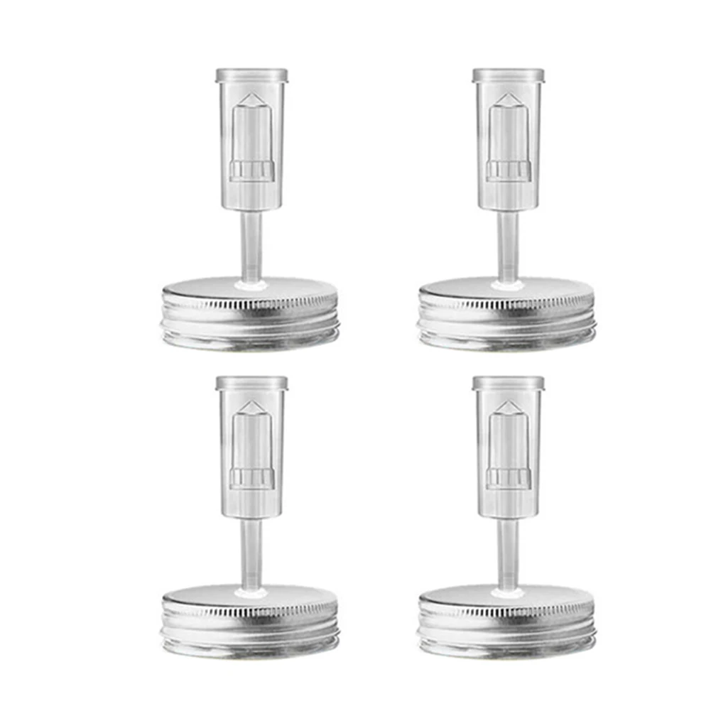 

4pcs Vegetable Fermentation Lids Covers Kit Food Making Multi-functional Easy Clean Home DIY for Mason Regular Jars