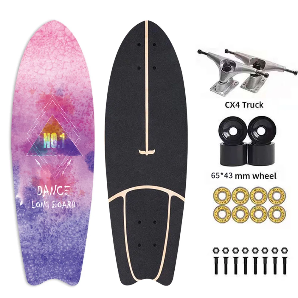 

CX4 Surf Skate Maple Skateboard Board Carving Cruiser Skate Board Four Wheel Deck Board LongBoard Sport Street Outdoor Gym