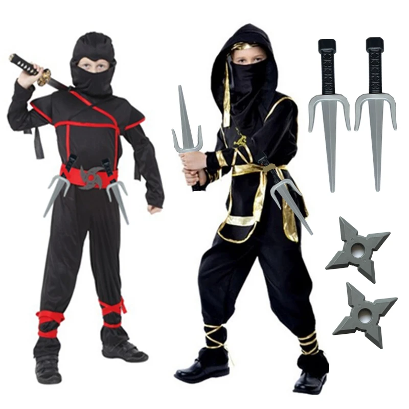Costume Cosplay Ninja per bambini ragazzi Kakashi Birthday Carnival Party copricapo invisibile Fancy Dress