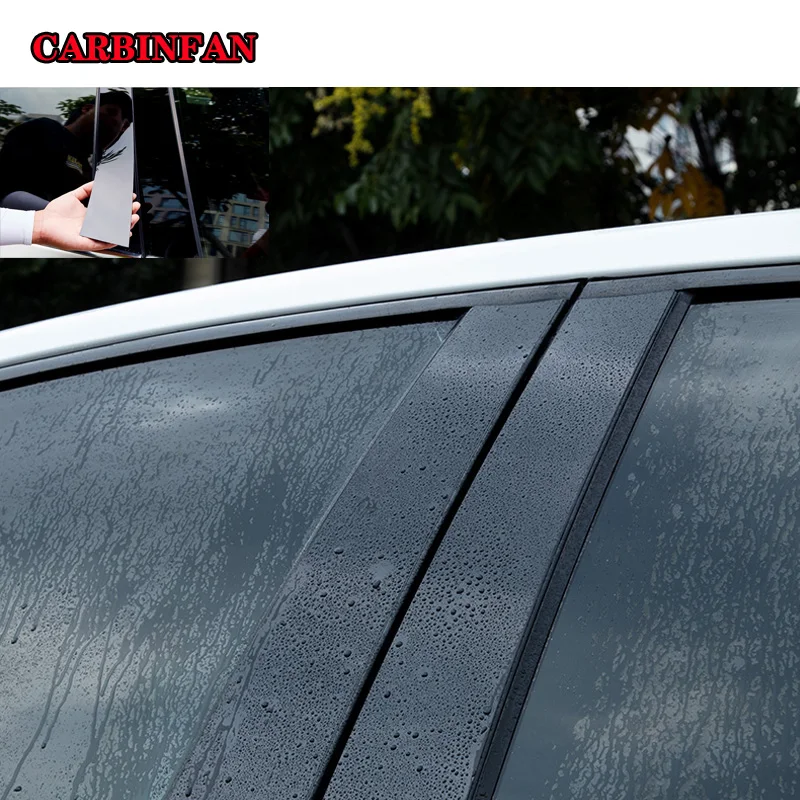 6 шт./компл. блестящая черная отделка для дверей и окон декоративная Колонка ABC