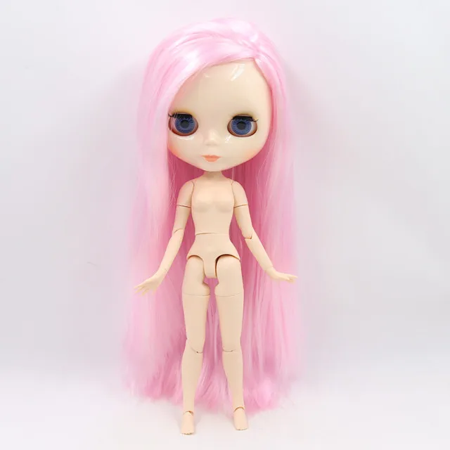 Ледяная фабрика Blyth кукла 1/6 BJD индивидуальные обнаженные тела с белой кожей, глянцевое лицо, подарок для девочки, игрушка - Цвет: BL1017 S