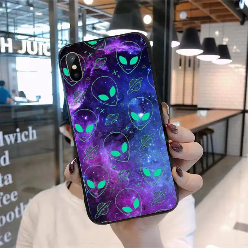 

Space star alien Phone Case for iPhone 11 12 pro XS MAX 8 7 6 6S Plus X 5S SE 2020 mini