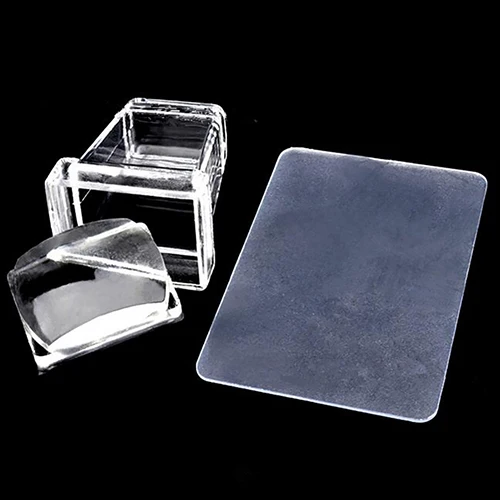 Горячее предложение 2 шт./компл. желе силикон для дизайна ногтей стемпер скребок