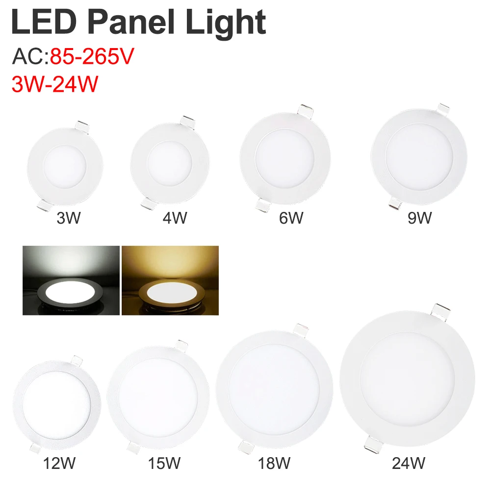 Энергосберегающий ультратонкий 3 Вт 4 6 9 12 15 18 24 светодиодный потолочный