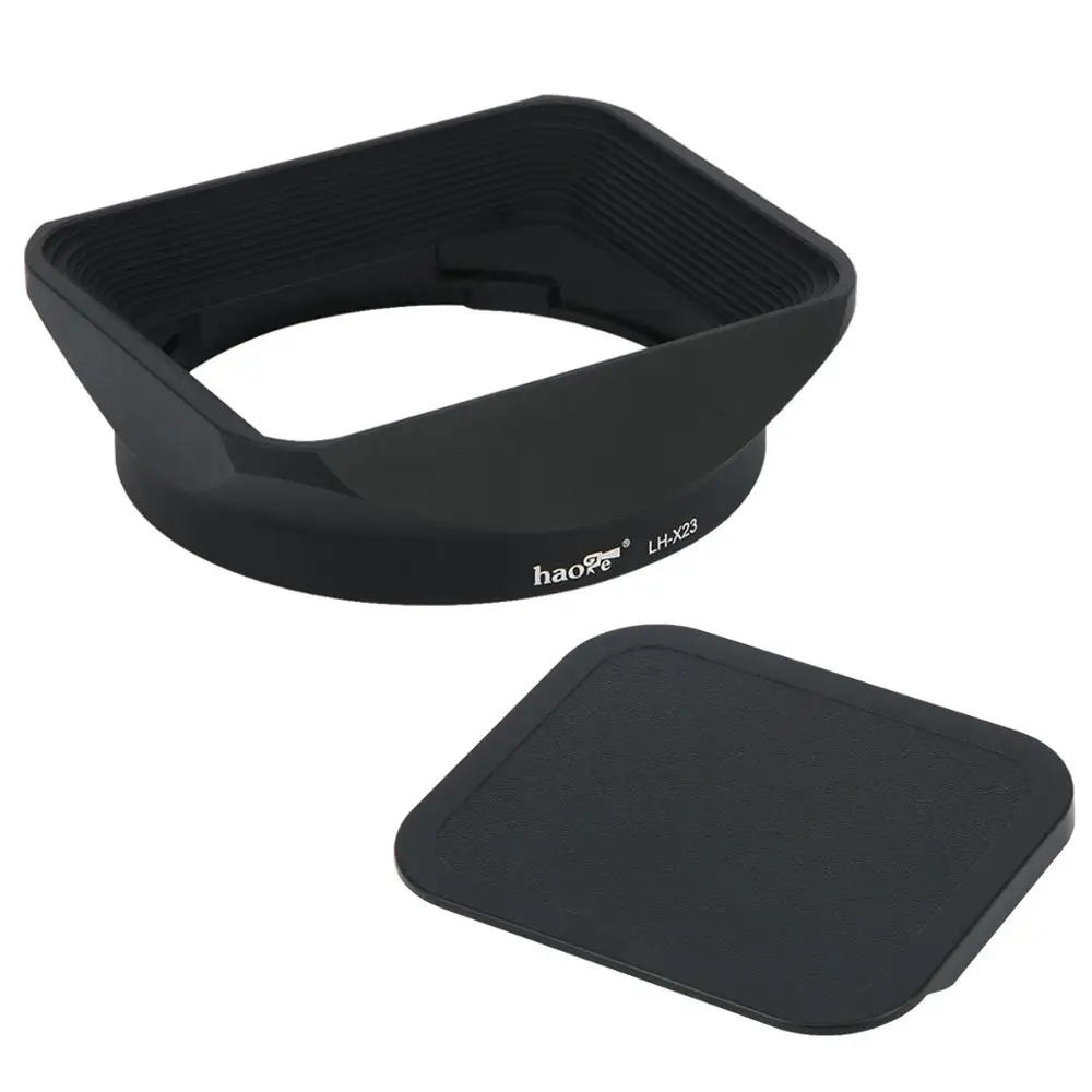 Sombra com Cap para Fujifilm Haoge Praça Metal Lens Hood xf 23mm F1.4 r Xf56mm F1.2 56mm – Lente Apd Lh-x23