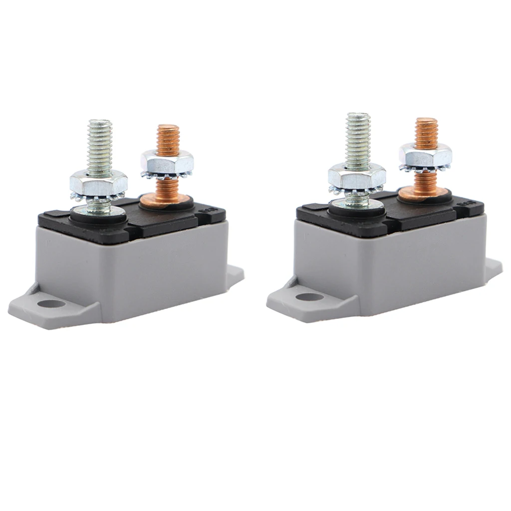 

2Pcs 50A Boat Car Circuit Breaker Fuse Automatic Auto-Reset 12V/24V