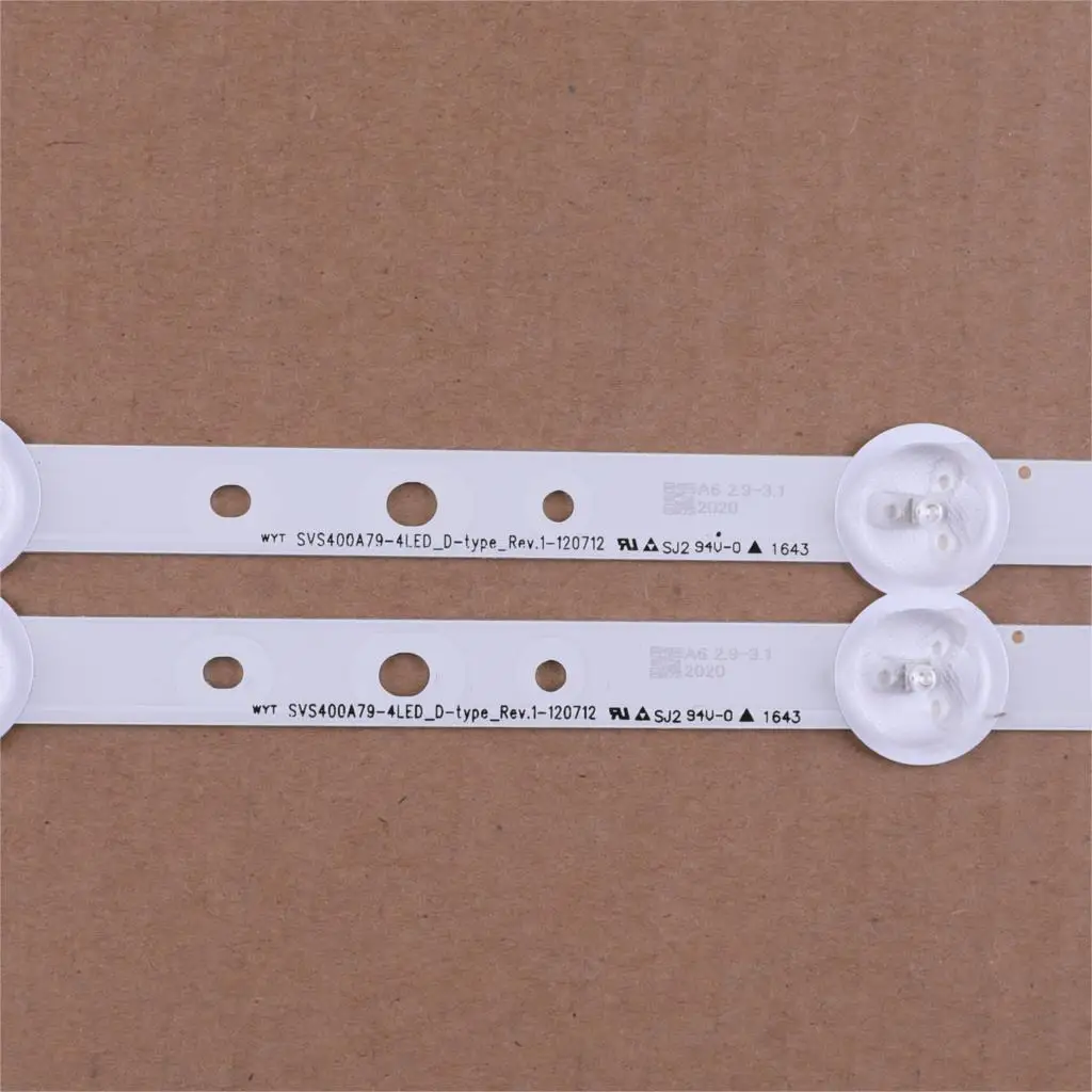 10 шт. x 40-дюймовые светодиодные ленты для подсветки ABCD типа Samsung TVSVS400A73 40D1333B 40L1333B
