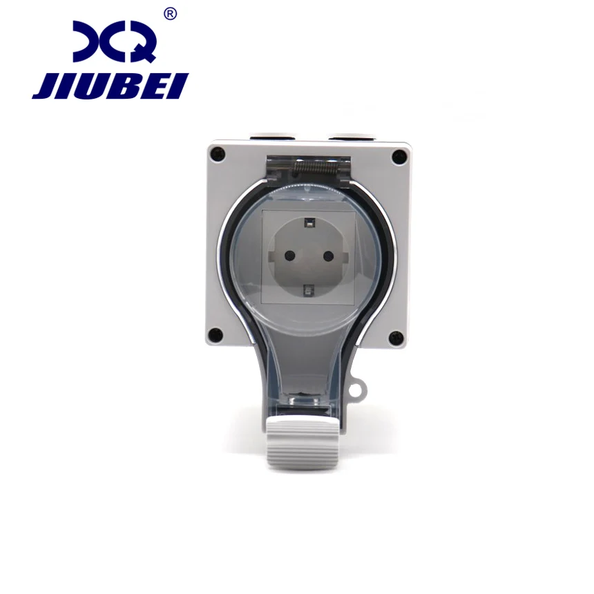 Водонепроницаемая уличная настенная розетка IP66 с водонепроницаемой крышкой