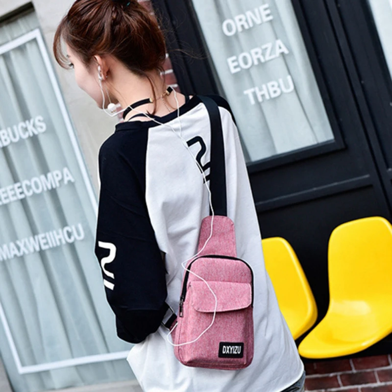 Мини сумки через плечо для мужчин и женщин повседневная нагрудная сумочка на