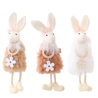 easter rabbit doll decorations easter pendant happy easter decoration for home diy easter party