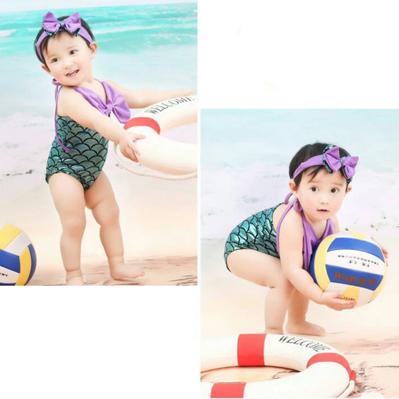 Купальный костюм для девочек цельный купальник-боксеры купальный из двух