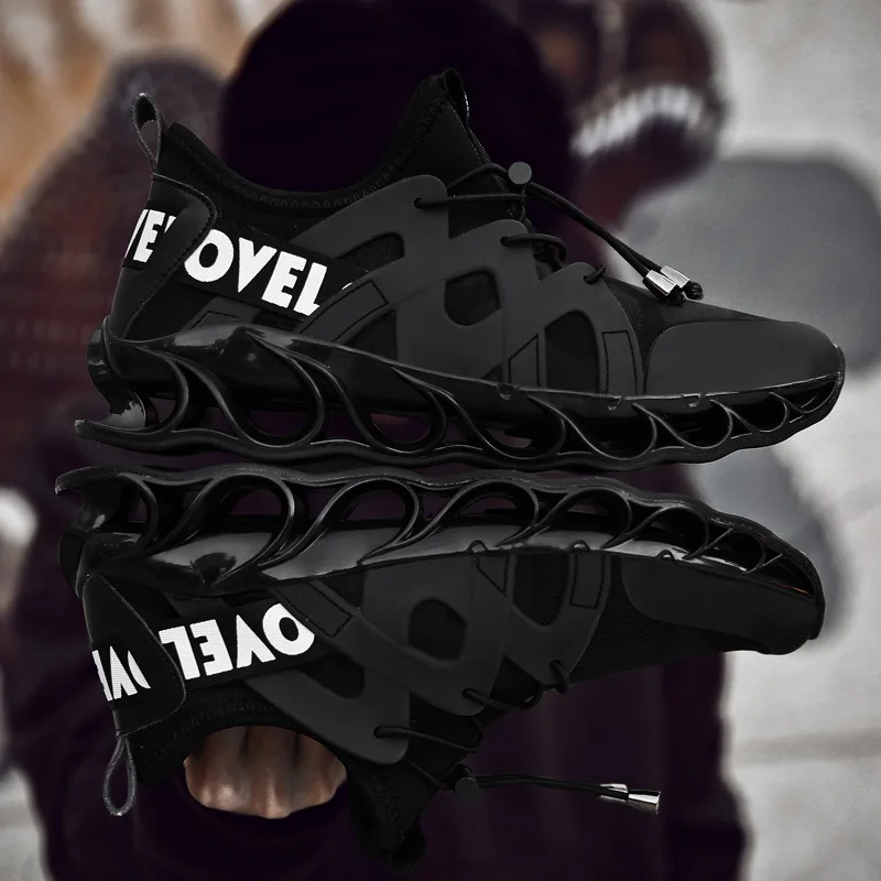 Мужские кроссовки для бега Blade 2020 новые модные тренды Летние черные дышащие