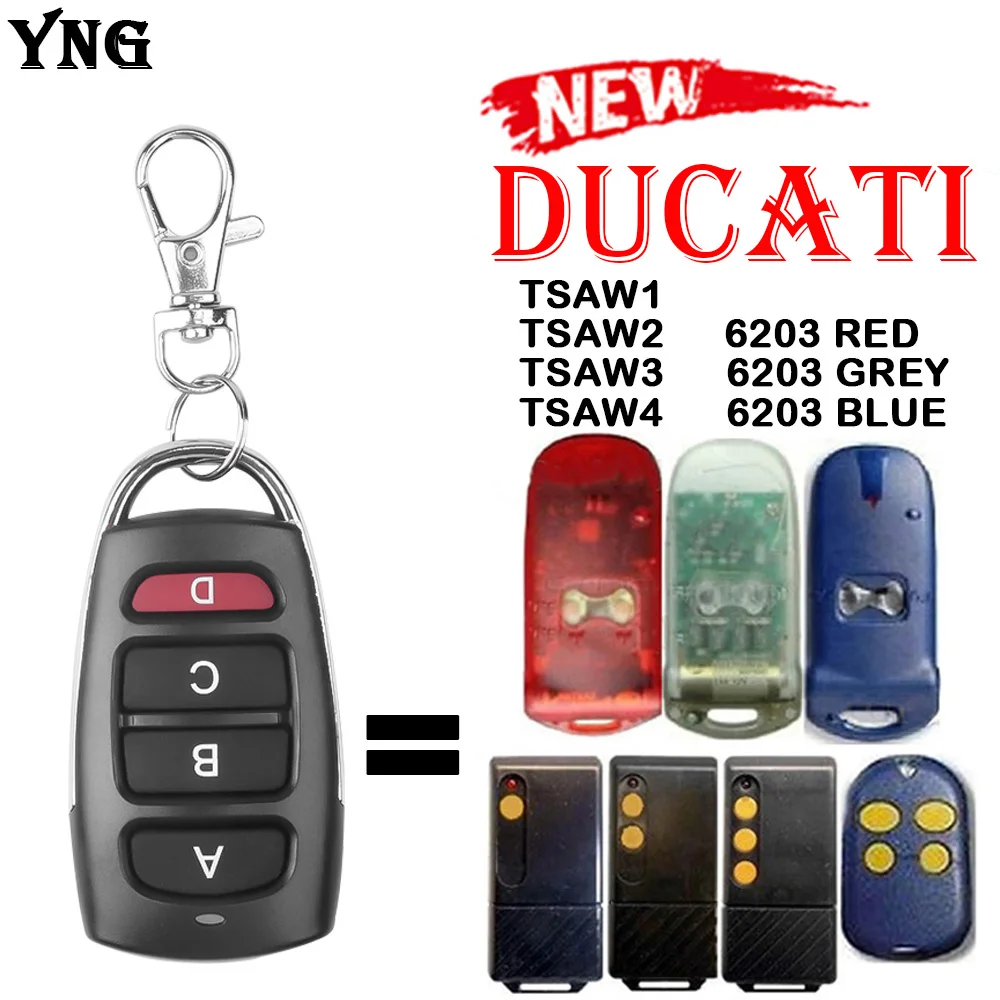 

DUCATI TSAW1 TSAW2 TSAW3 TSAW4 6203 433mhz Remote Control Duplicator Fixed Code Copy Gate Remote Control