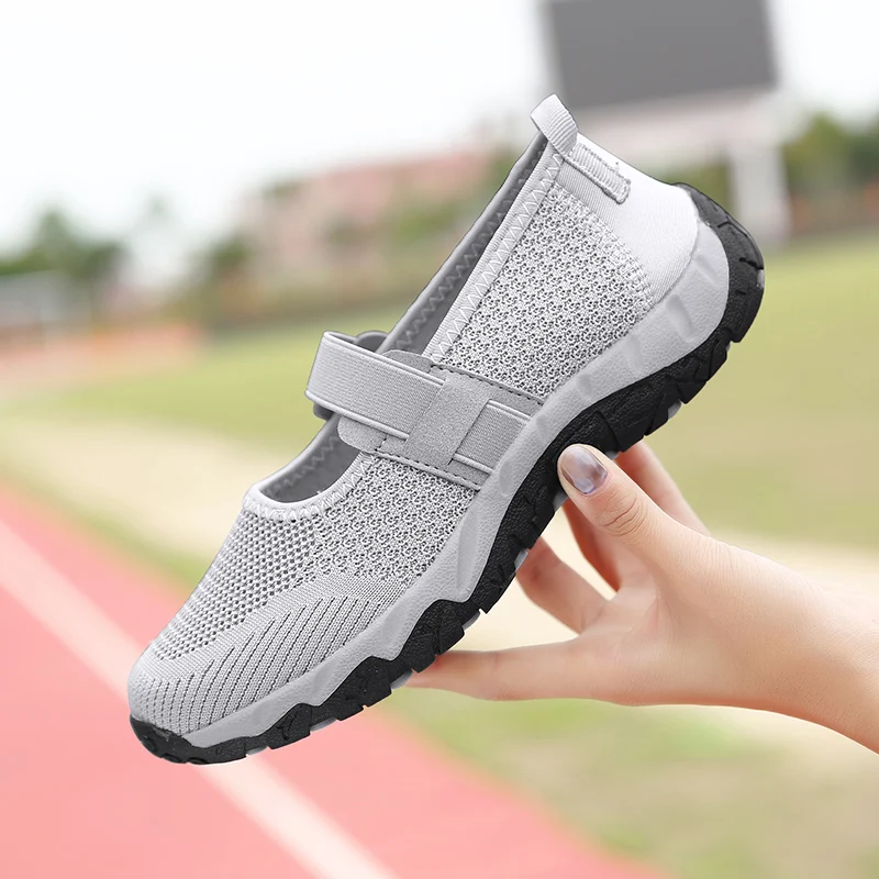 tenis de mujer 2020 mesh Flats Sneakers Shoes Tennis shoes for Women mother Non-slip Walking Fitness shoes zapatillas cheap