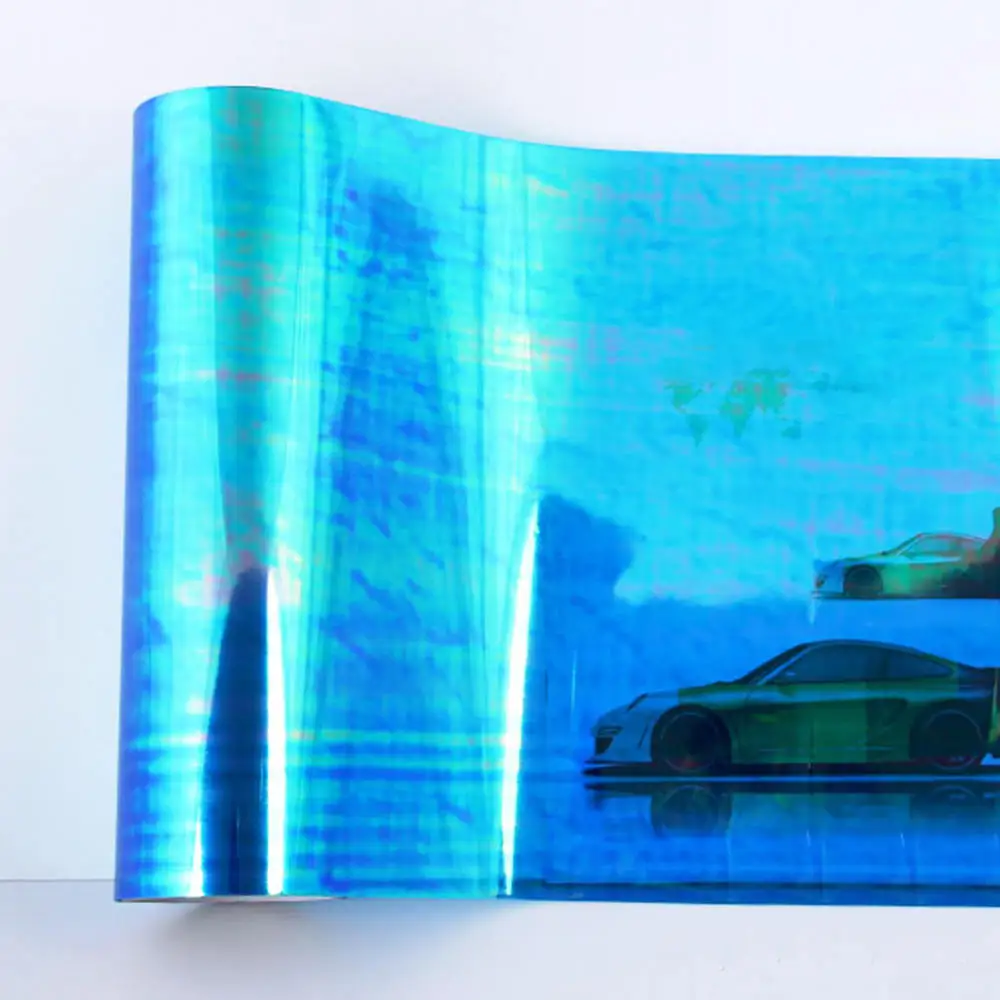 

200x30cm Car Headlight Tail Fog Light Film Vinyl Tint Film Chameleon Blue Car colorful light film Sticker