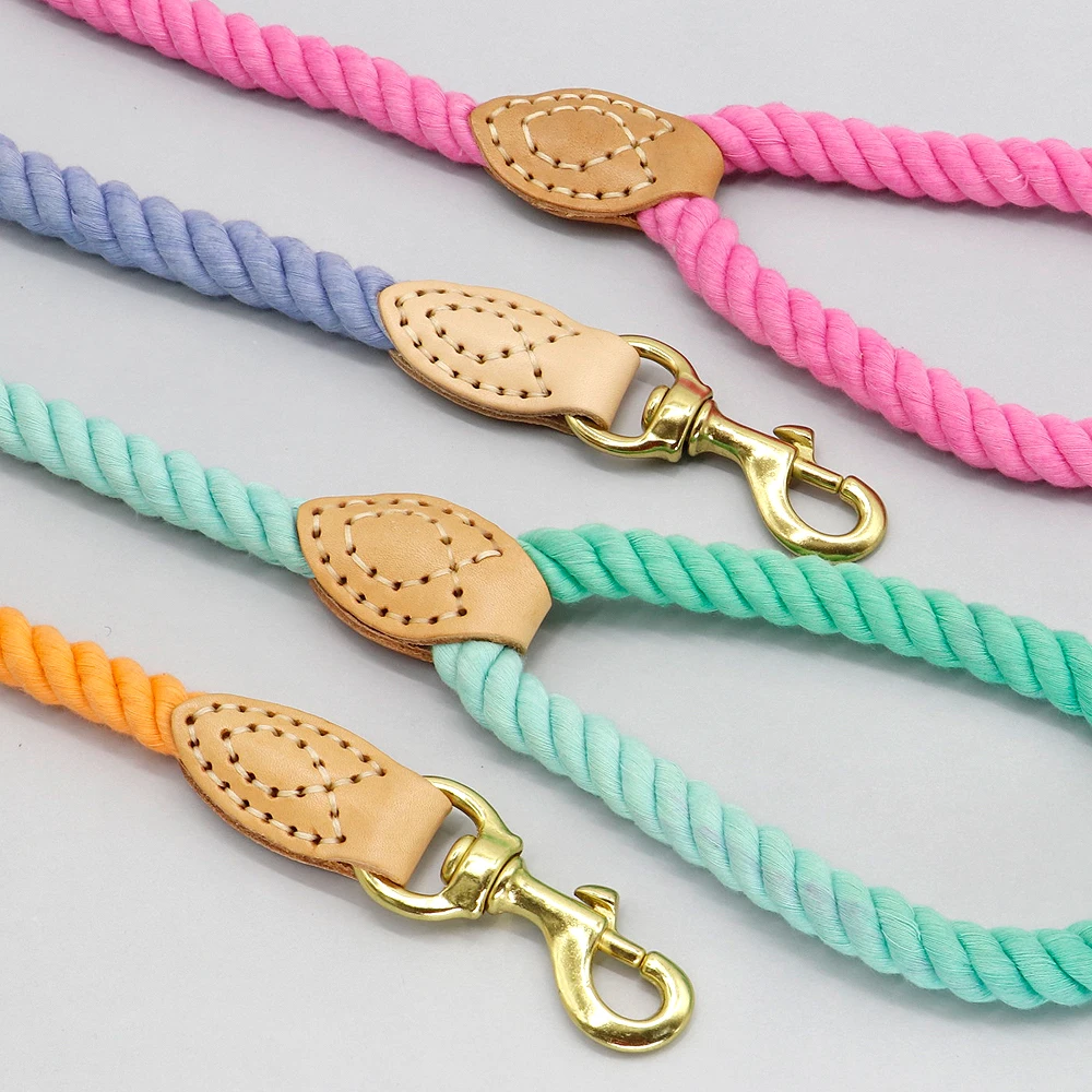 4 Colors Durable Nylon Dog Leash Pet Puppy Walking Training Lead Dogs Leashes Strap Belt Cotton Traction Rope 5ft Long | Дом и сад