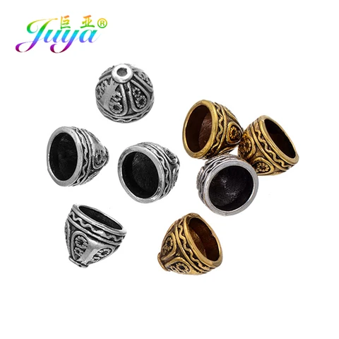 Juya металлические бусины колпачки для рукоделия 30 шт