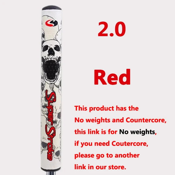 2.0No weights red Супер Стро* череп новейший клюшки тонкий 2,0/3,0/захват без веса клюшки для гольфа ультра светильник клюшки для гольфа - Цвет: 2.0No weights red