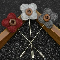 exquisite korean style brooch anti failure fixed clothes butterfly needle four leaf clover pin mens womens jewelry accessory