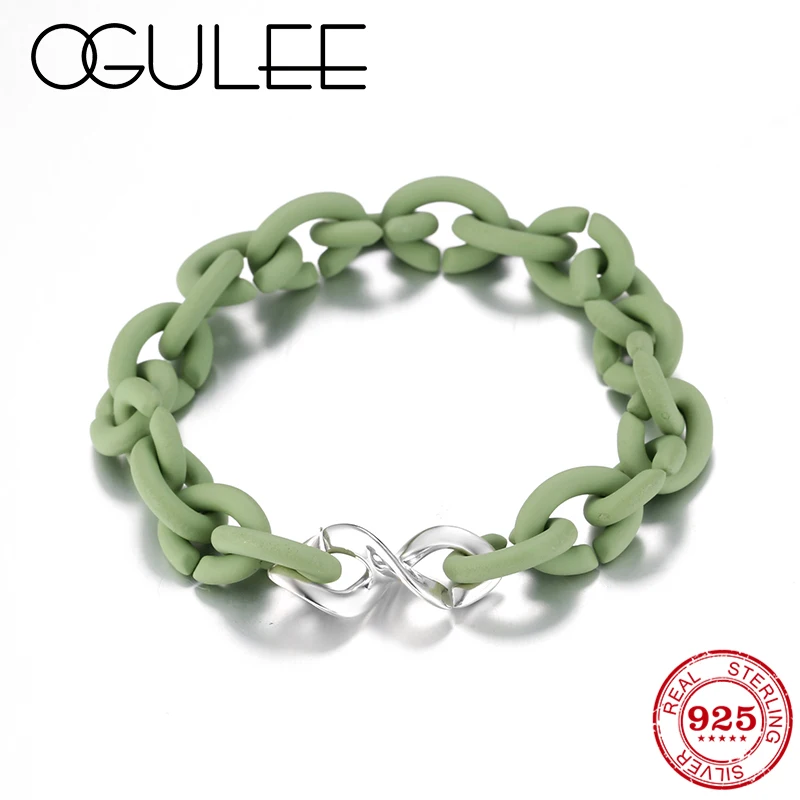 Европейский Шарм жесткий резиновый х цепь браслеты для женщин мужчин