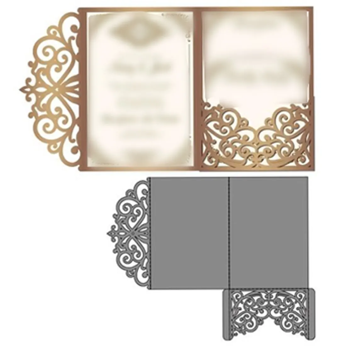 Новые креативные конвертные штампы конверты металлические режущие полые