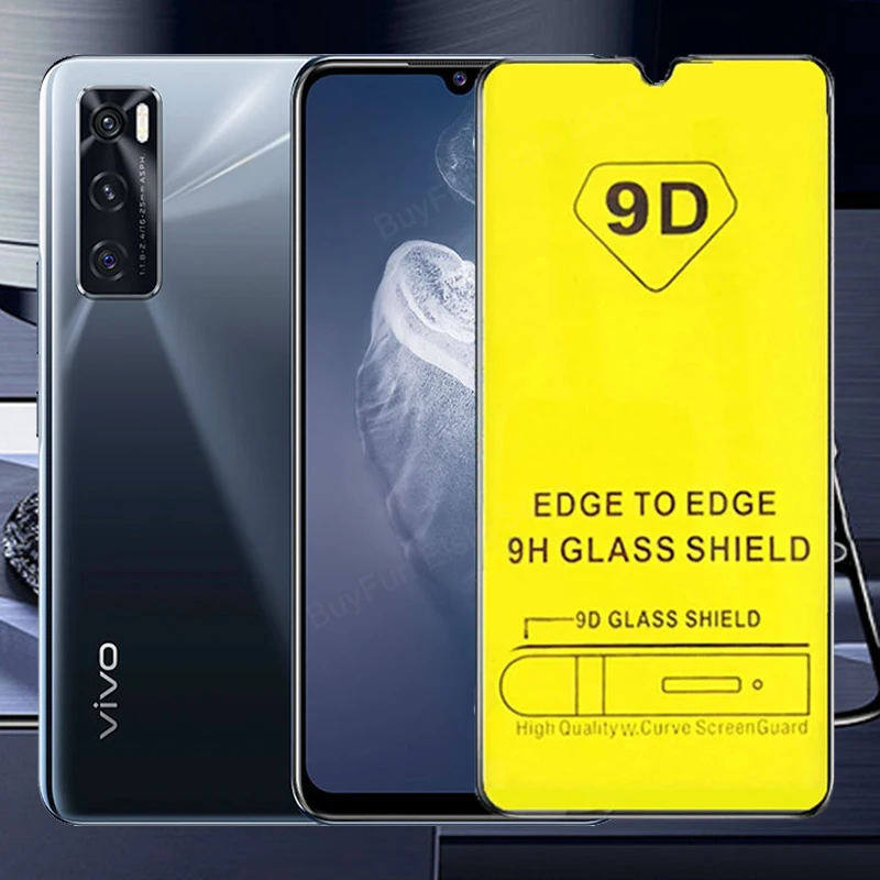 

9D Tempered Glass On the For Vivo V20 se Full Glue Screen Protector Film for Vivo V 20 V20se Anti-Peep Protective Glass