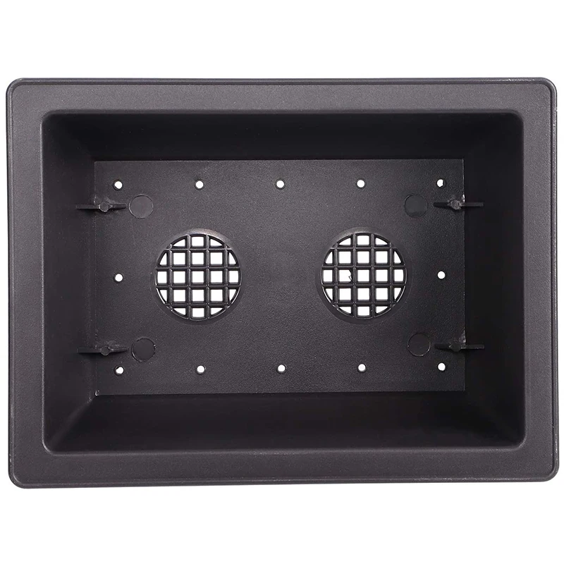 

15 PCS Rectangular Plastic Bonsai Training Pot, Flower and Meat Pot Container for Garden, Home Decoration 8 Inches