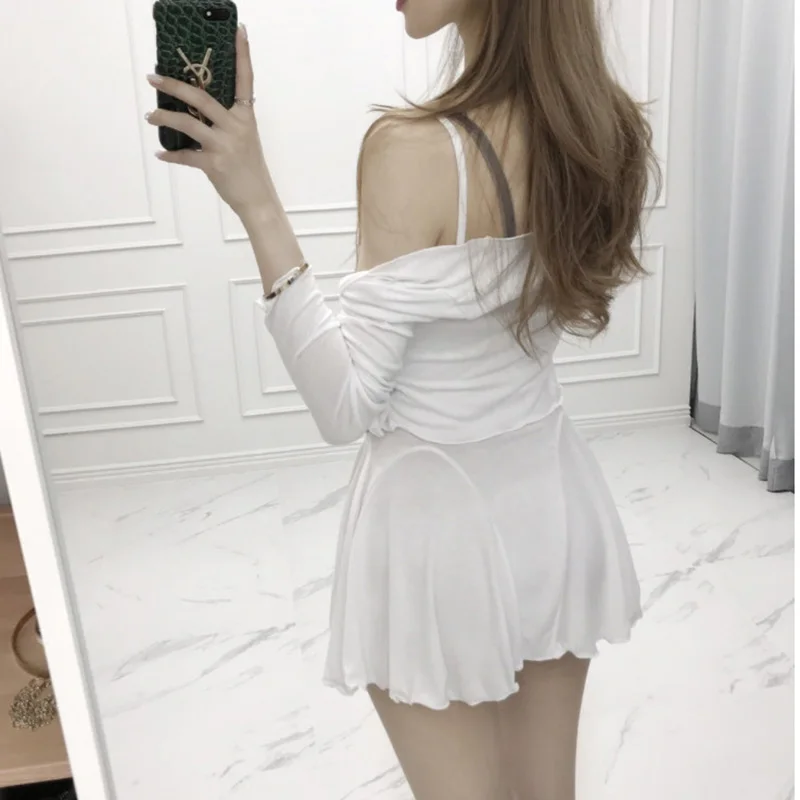 Комплект из 2 предметов женский сексуальный кардиган платье Женская Роскошная