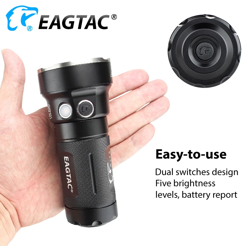 EAGTAC MX30L3-C ультра компактный светодиодный фонарик 6 * XPG2 219C 3780 люмен 3*18650 CR123A