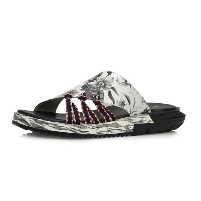 Harajuku/модные мужские шлепанцы с цветочным принтом летняя пляжная обувь из