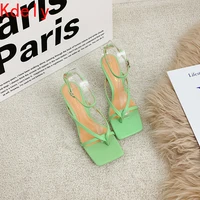 2021 summer women 7cm high heels flip flops sandals fetish platform pleaser yellow gold sandles stripper sexy luxury brand shoes