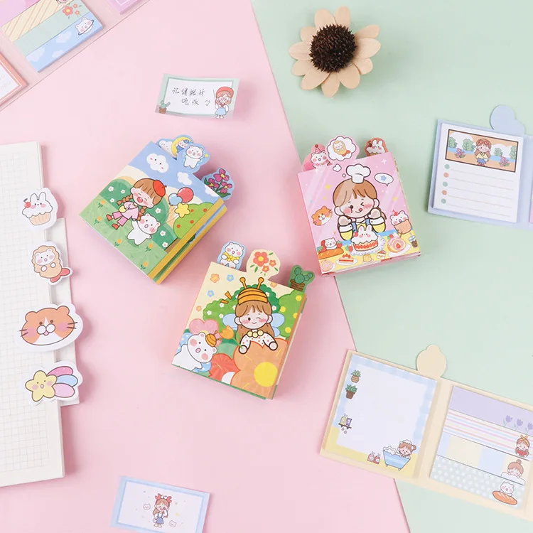 Kawaii для маленьких девочек в повседневном стиле бумаги заметок на клейкой основе