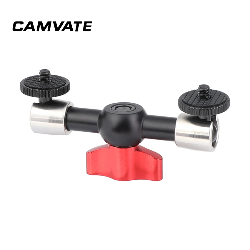 

CAMVATE Articulated Magic Arm With Double Ended 1/4" Screw Connector & Red Ratchet Knob For Extending Accessories C2462