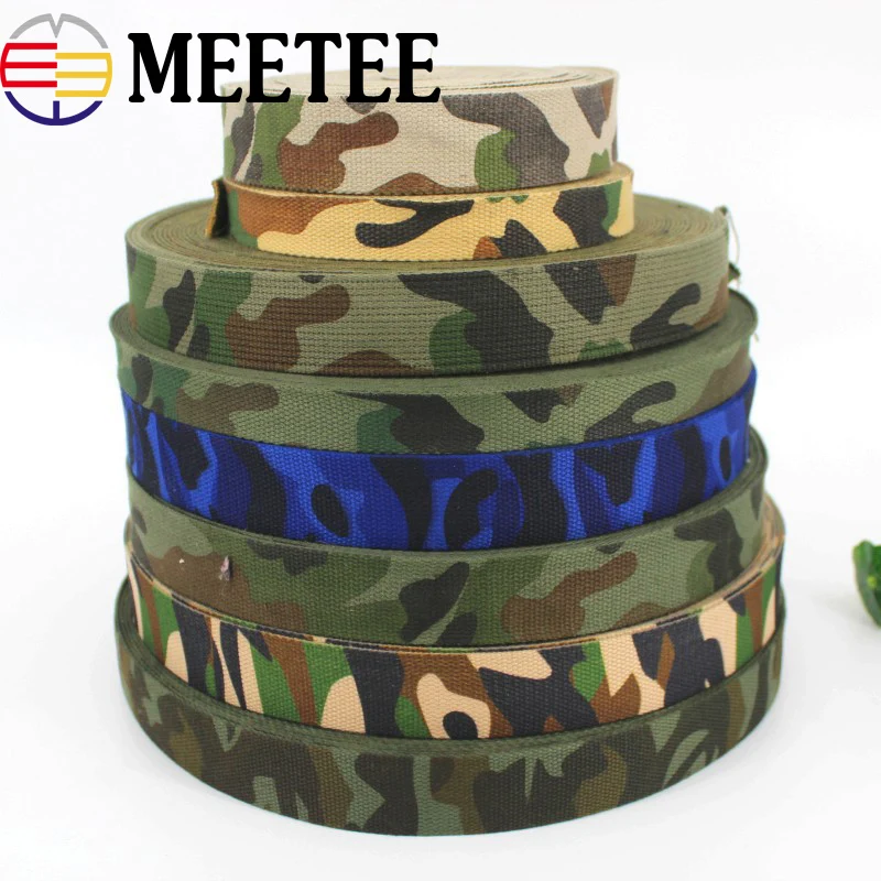 15 ярдов печатная парусиновая полиэфирная хлопчатобумажная тканая лента рюкзак