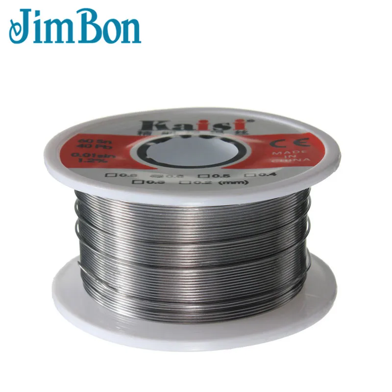 JimBon 60/40 0 6 мм Оловянно свинцовая линия канифольный сердечник флюс для пайки