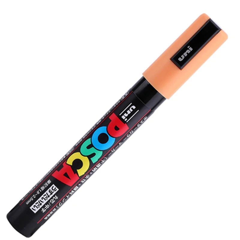 6/15 шт Uni Posca PC-5M Краска Маркер-средний Tip-1.8mm-2.5mm 17 цветов - Цвет: 6pcs Warm yellow