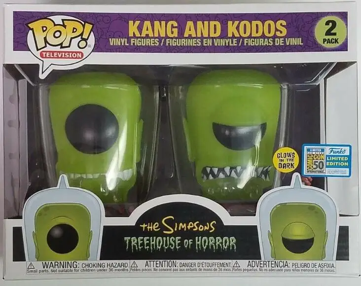 Коллекционные модели игрушек Funko POP из Симпсонов страшный дом Kang и Kodos