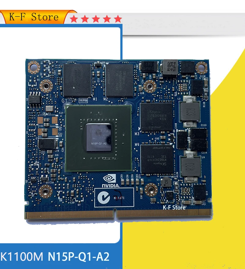 Видеокарта Quadro K1100M K1100 GDDR5, графическая карта 2 Гб, графический процессор для Dell M4600 M4700 M4800 HP 8570 Вт 8770 Вт ZBook 15 100% тест