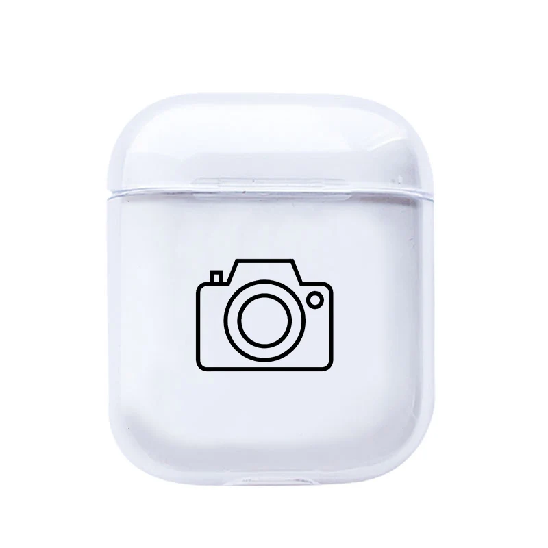I200931 Роскошные аксессуары для карт чехол для Airpods 1 2 прозрачная Bluetooth гарнитура наушники дорожный прозрачный мягкий чехол s силиконовый чехол - Цвет: I200931